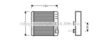 AVA QUALITY COOLING BW6211 Heat Exchanger, interior heating